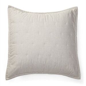 Ralph Lauren Graydon Dune Euro Sham Ivory Cover Only